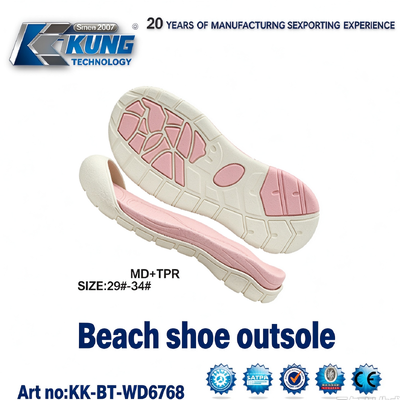 Lightweight MD TPR Composite Beach Shoe Outsole