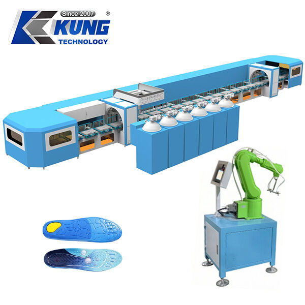 Shoe Making Machines Featuring Automatic Material Feeding Mixing Injection Foaming Forming Cooling and Cutting for Insole Manufacturing