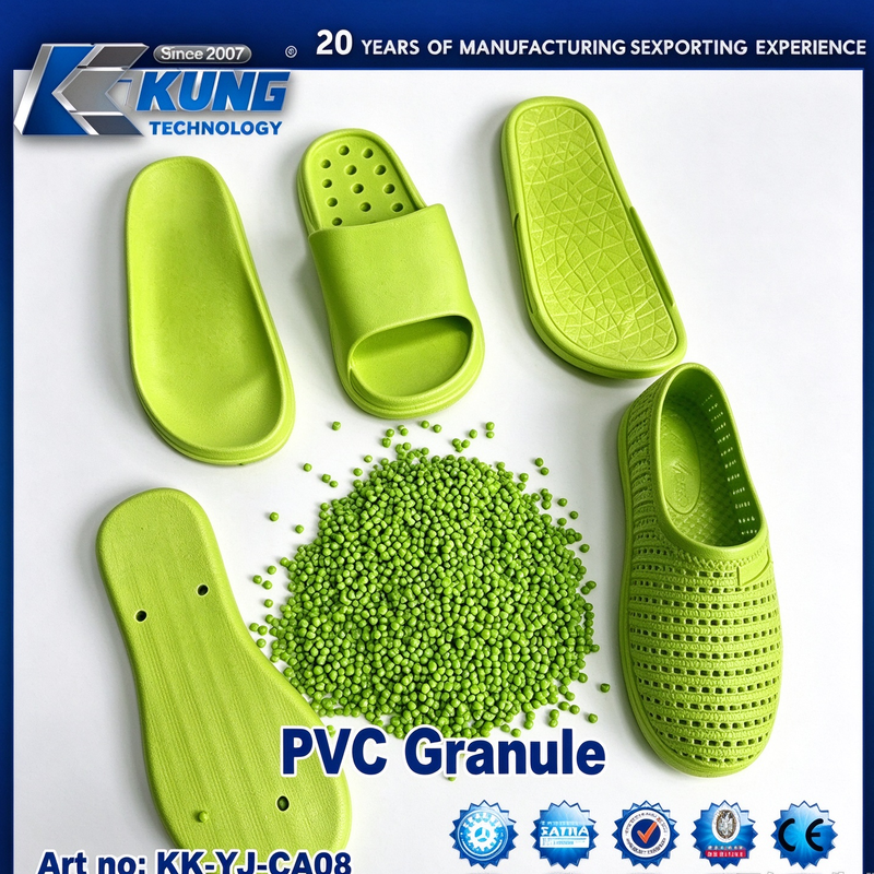 Colored PVC Granule Raw Material For Shoe Sole Production