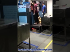 Двухстанционная четырехпулевая машина для формования впрыском